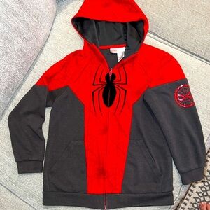 Marvel Spider Man Superhero Size Medium 8/10 Hooded Jacket Cotton